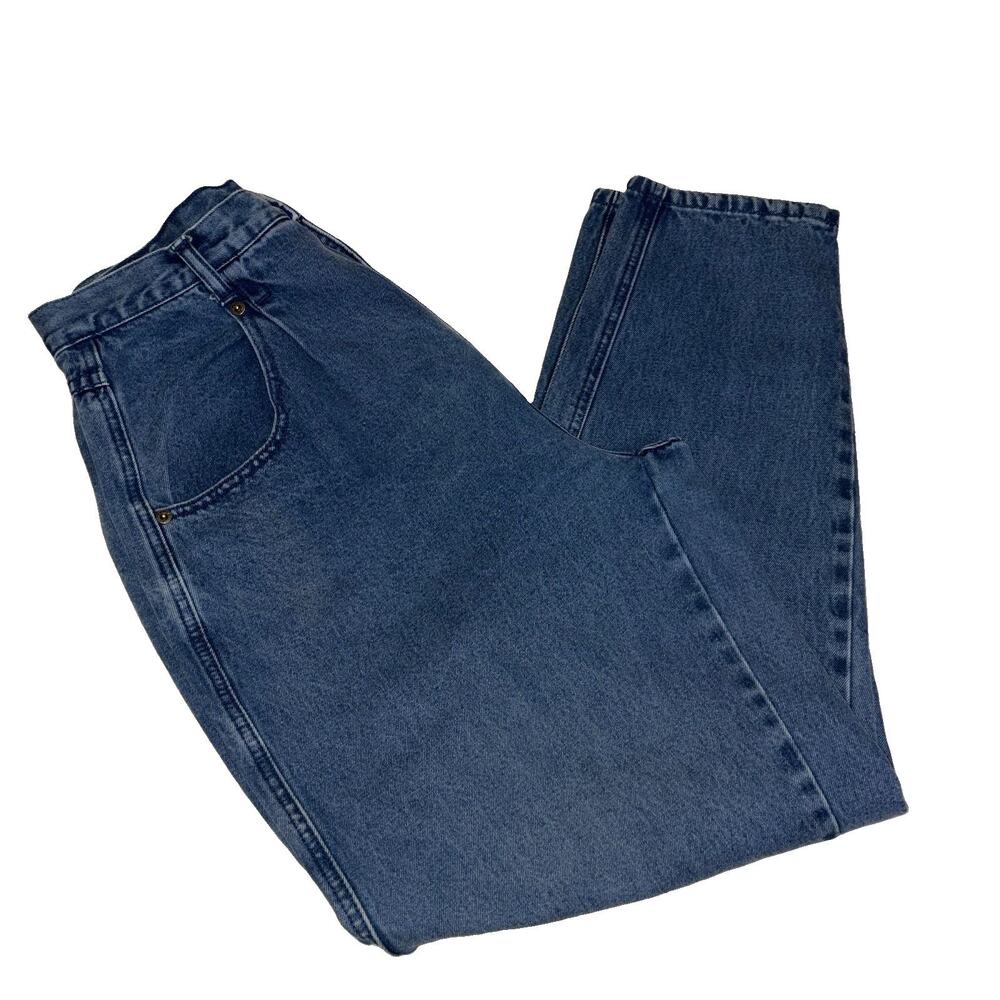 Vintage 1993 Brittania Pleated Mom Jeans High Waisted Tapered Leg 14 Average 90s